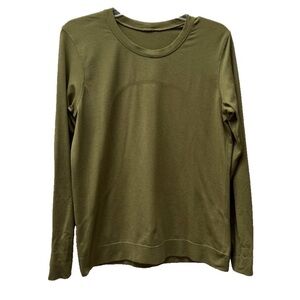 Lululemon Swiftly Tech Olive Green Long Sleeve Shirt Men’s Size M